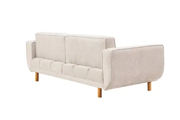 Austen 3-sits Bäddsoffa 66x189 cm i Tyg - Gräddvit - Möbler - Soffa - Bäddsoffa