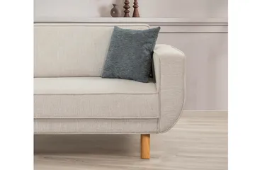 Austen 3-sits Bäddsoffa 66x189 cm i Tyg - Gräddvit - Möbler - Soffa - Bäddsoffa