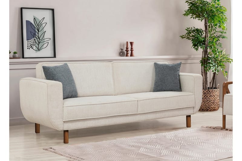 Austen 3-sits Bäddsoffa - Creme - Möbler - Soffa - Bäddsoffa