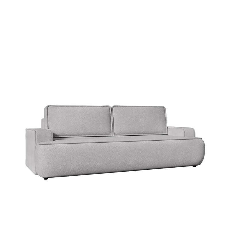 Avignon 3-sits Bäddsoffa 147x208 cm med Förvaring i Bouclé, Grå