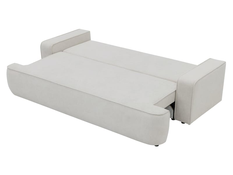 Avignon 3-sits Bäddsoffa 147x208 cm med Förvaring i Bouclé - Grå - Möbler - Soffa - Bäddsoffa