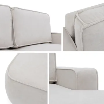 Avignon Bäddsoffa med Divan 3-sits - Grå - Möbler - Soffa - Bäddsoffa