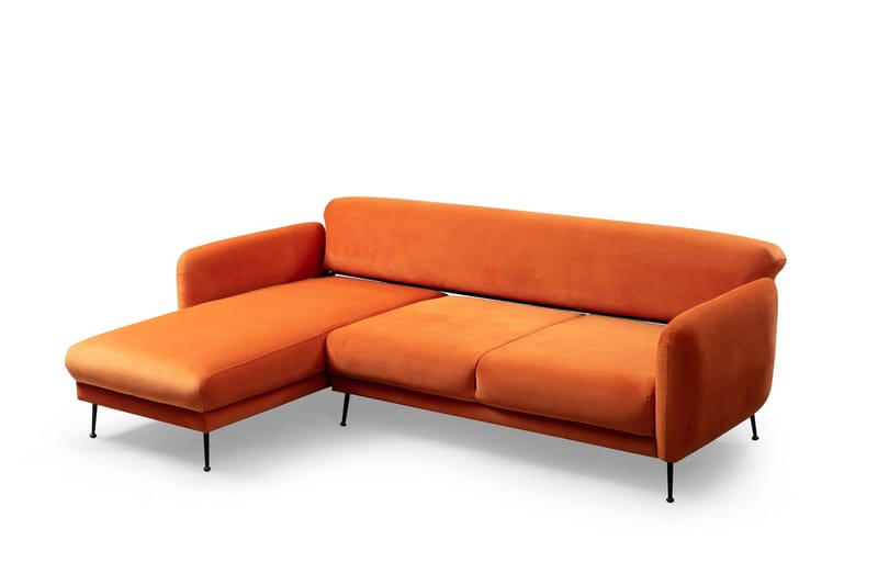 Azeriah Bäddsoffa med Divan Vänster - Orange - Möbler - Soffa - Bäddsoffa
