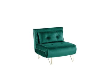 Bäddsoffa 1-sits sammet mörkgrön VESTFOLD - Grön - Möbler - Soffa - Bäddsoffa