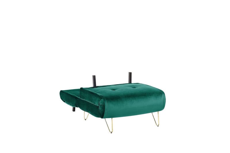 Bäddsoffa 1-sits sammet mörkgrön VESTFOLD - Grön - Möbler - Soffa - Bäddsoffa