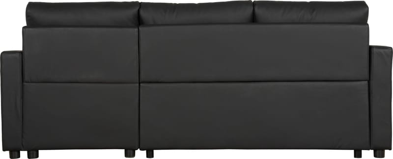Bäddsoffa 218 cm PU-läder svart - Dream - svart - Möbler - Soffa - Bäddsoffa