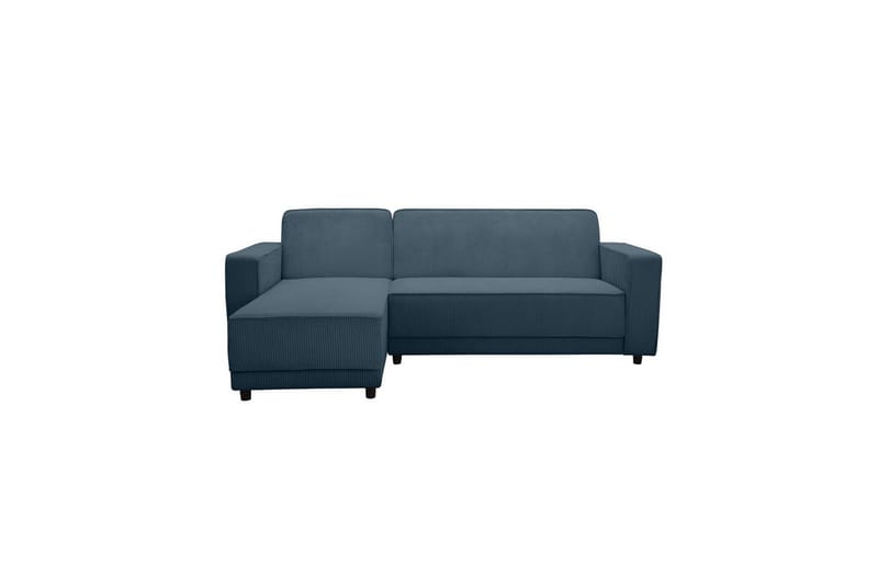 Bäddsoffa Allie Blå, Cordoroy, 82x229x154 cm - Blå, Cordoroy, 82x229x154 cm - Möbler - Soffa - Bäddsoffa