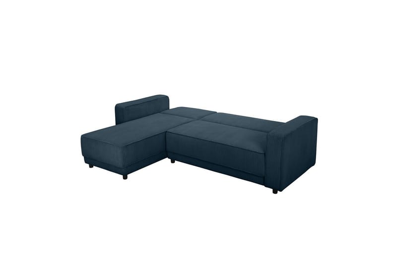 Bäddsoffa Allie Blå, Cordoroy, 82x229x154 cm - Blå, Cordoroy, 82x229x154 cm - Möbler - Soffa - Bäddsoffa