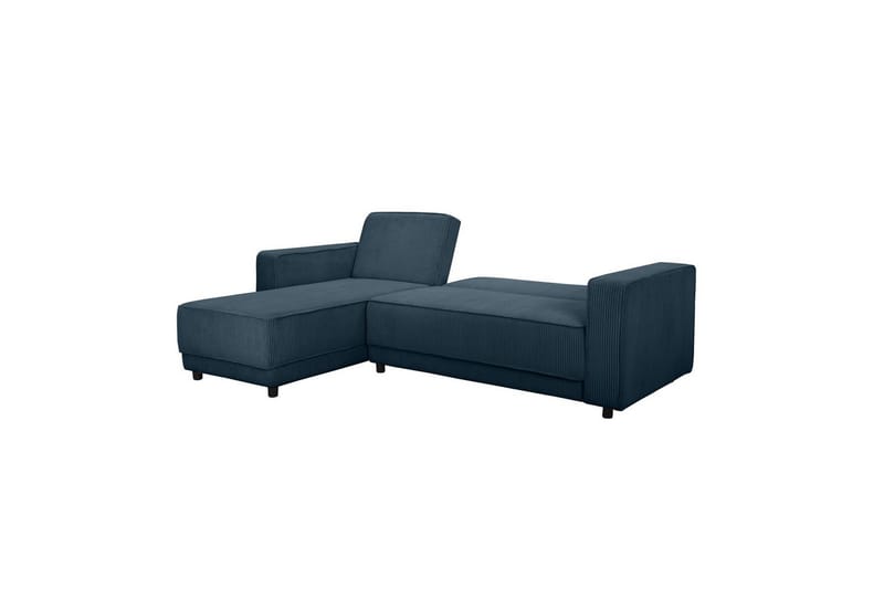 Bäddsoffa Allie Blå, Cordoroy, 82x229x154 cm - Blå, Cordoroy, 82x229x154 cm - Möbler - Soffa - Bäddsoffa