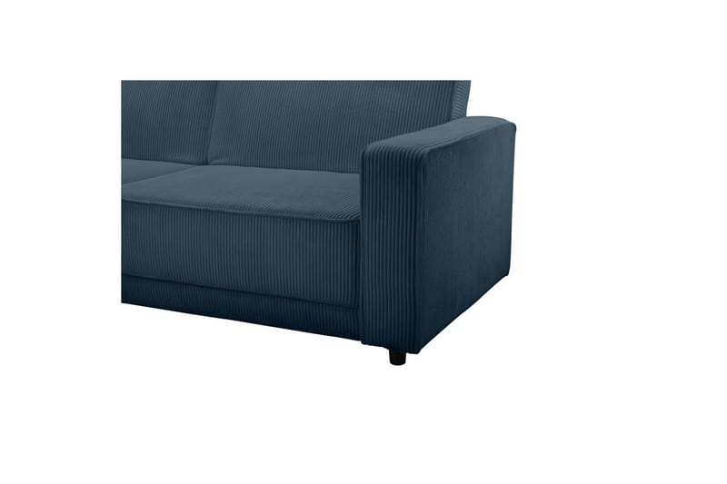 Bäddsoffa Allie Blå, Cordoroy, 82x229x154 cm - Blå, Cordoroy, 82x229x154 cm - Möbler - Soffa - Bäddsoffa