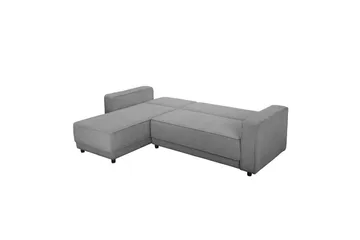 Bäddsoffa Allie Grå, Cordoroy, 82x229x154 cm - Grå, Cordoroy, 82x229x154 cm - Möbler - Soffa - Bäddsoffa