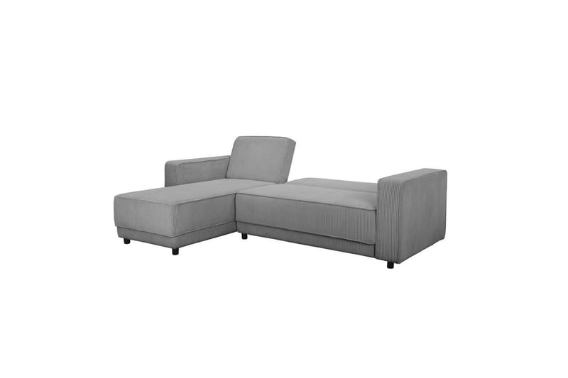 Bäddsoffa Allie Grå, Cordoroy, 82x229x154 cm - Grå, Cordoroy, 82x229x154 cm - Möbler - Soffa - Bäddsoffa