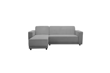 Bäddsoffa Allie Grå, Cordoroy, 82x229x154 cm - Grå, Cordoroy, 82x229x154 cm - Möbler - Soffa - Bäddsoffa