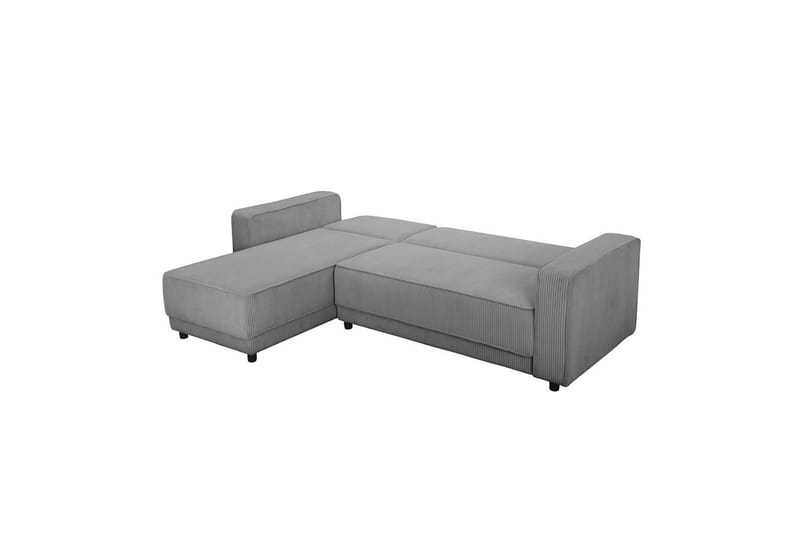 Bäddsoffa Allie Grå, Cordoroy, 82x229x154 cm - Grå, Cordoroy, 82x229x154 cm - Möbler - Soffa - Bäddsoffa