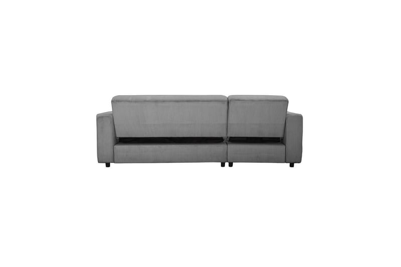 Bäddsoffa Allie Grå, Cordoroy, 82x229x154 cm - Grå, Cordoroy, 82x229x154 cm - Möbler - Soffa - Bäddsoffa
