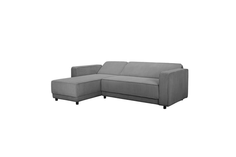 Bäddsoffa Allie Grå, Cordoroy, 82x229x154 cm - Grå, Cordoroy, 82x229x154 cm - Möbler - Soffa - Bäddsoffa
