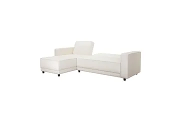 Bäddsoffa Allie Kräm, Sammet, 82x229x154 cm - Kräm, Sammet, 82x229x154 cm - Möbler - Soffa - Bäddsoffa