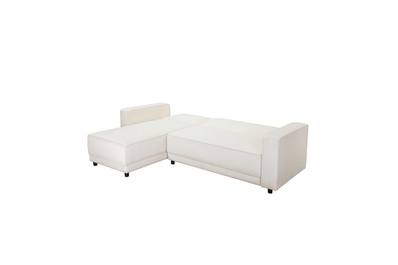 Bäddsoffa Allie Kräm, Sammet, 82x229x154 cm - Kräm, Sammet, 82x229x154 cm - Möbler - Soffa - Bäddsoffa