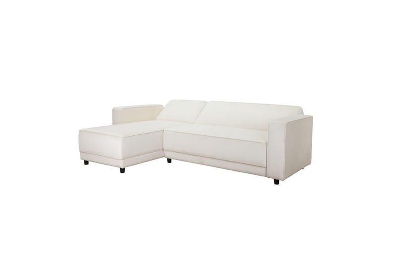 Bäddsoffa Allie Kräm, Sammet, 82x229x154 cm - Kräm, Sammet, 82x229x154 cm - Möbler - Soffa - Bäddsoffa