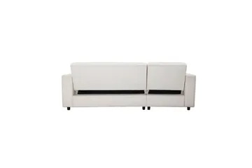 Bäddsoffa Allie Kräm, Sammet, 82x229x154 cm - Kräm, Sammet, 82x229x154 cm - Möbler - Soffa - Bäddsoffa