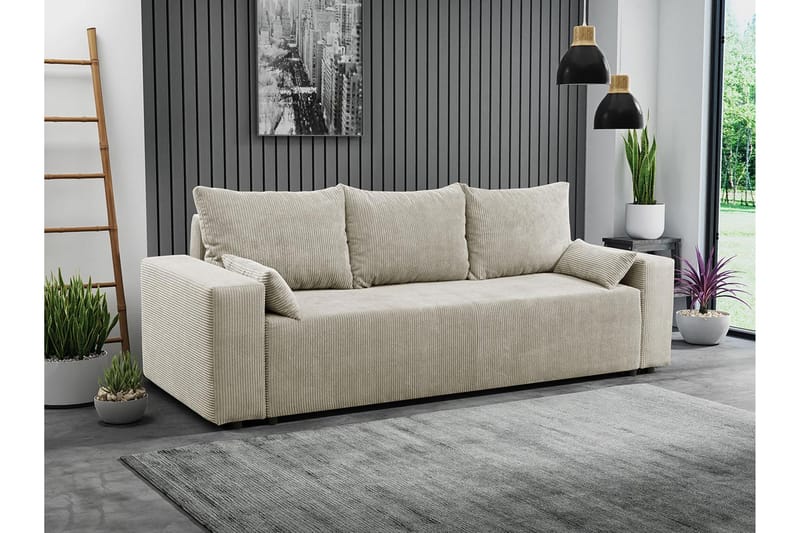 Bäddsoffa - Beige - Möbler - Soffa - Bäddsoffa