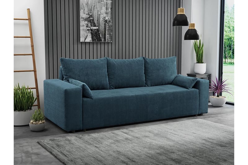 Bäddsoffa - Blå - Möbler - Soffa - Bäddsoffa