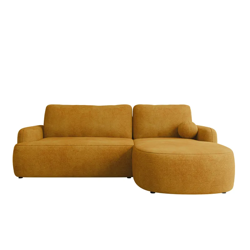 Branrel 3-sits Soffa med divan, gul