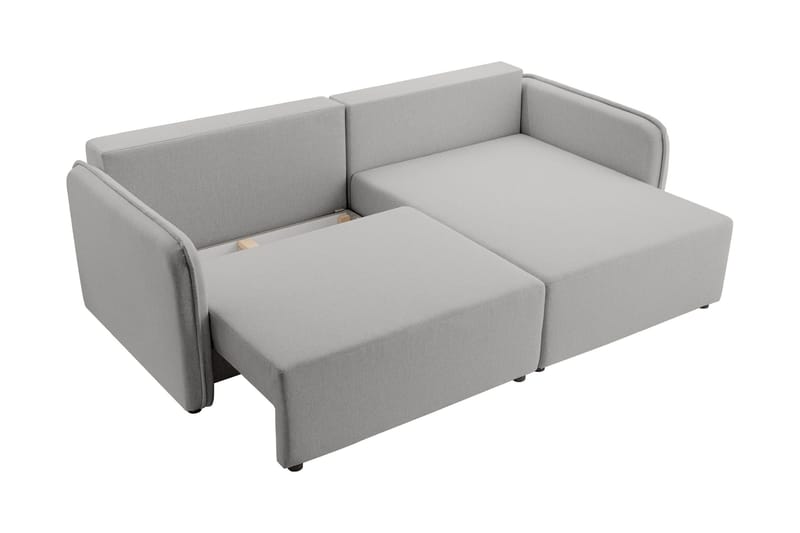 Chandru Bäddsoffa med Divan 3-sits - Grå - Möbler - Soffa - Bäddsoffa - Bäddsoffa divan