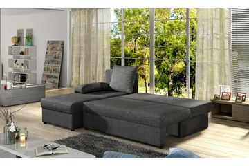 Dirk Bäddsoffa med Divan - Grå - Möbler - Soffa - Bäddsoffa - Bäddsoffa divan