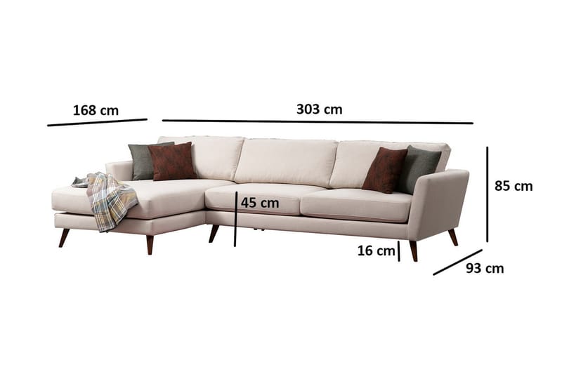 Gajanejos Divansoffa - Beige - Bäddsoffa - Bäddsoffa divan