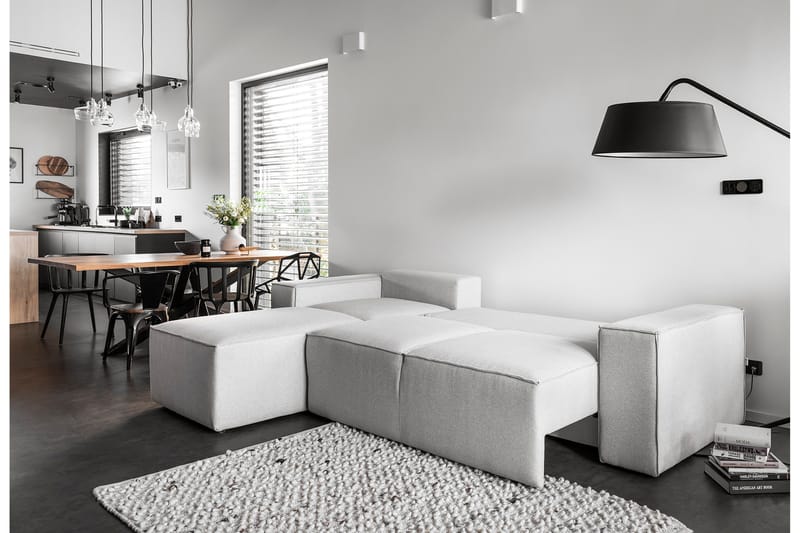Kamli Bäddsoffa m. Divan med Förvaring - Blå - Möbler - Soffa - Bäddsoffa - Bäddsoffa divan