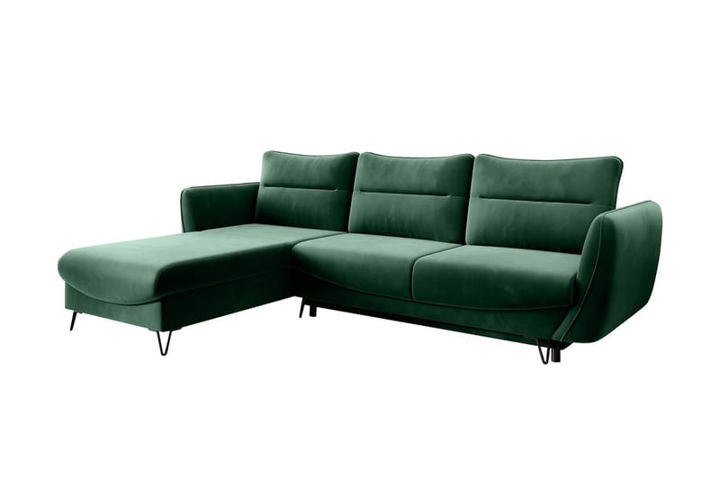 Lence Bäddsoffa m. Divan Förvaring, Grön