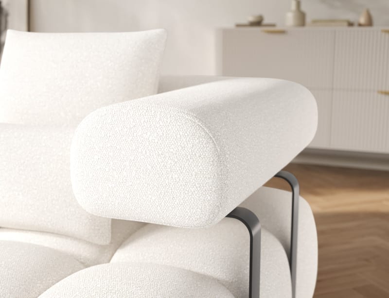 Levvi 3-sits Bubblig Bäddsoffa med Divan Vänster - Jaffray 01 - Möbler - Soffa - Bäddsoffa - Bäddsoffa divan