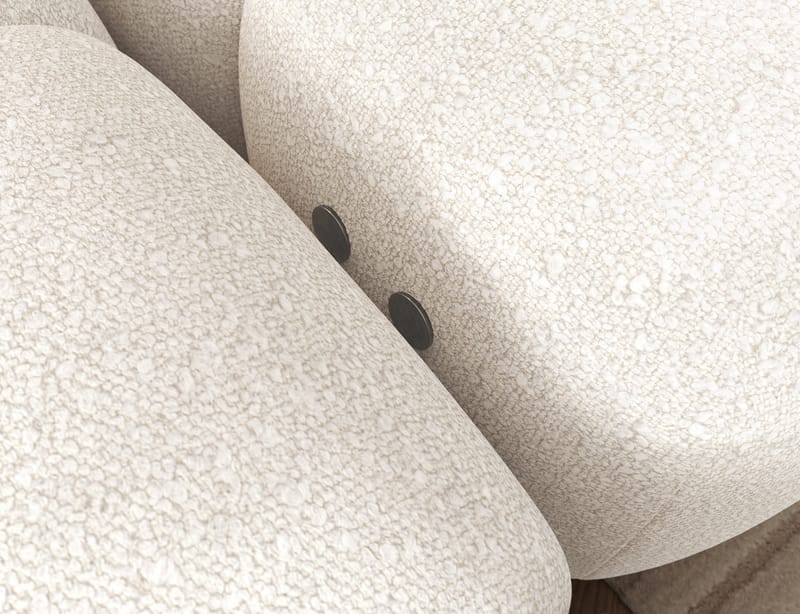 Levvi 3-sits Bubblig Bäddsoffa med Divan Vänster - Jaffray 01 - Möbler - Soffa - Bäddsoffa - Bäddsoffa divan
