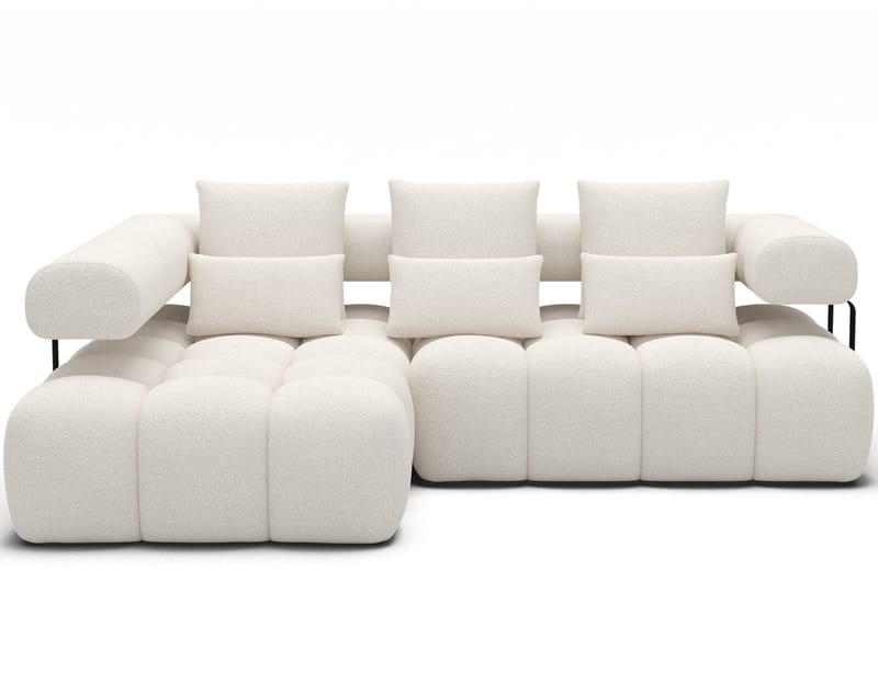 Levvi 3-sits Bubblig Bäddsoffa med Divan Vänster - Jaffray 01 - Möbler - Soffa - Bäddsoffa - Bäddsoffa divan