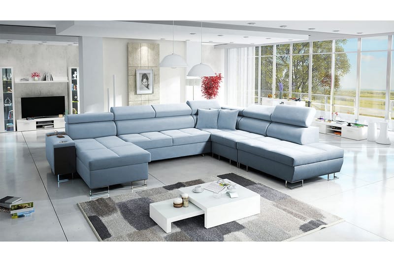 Morenia Bäddsoffa m. Divan och Schäslong - Möbler - Soffa - Bäddsoffa - Bäddsoffa divan