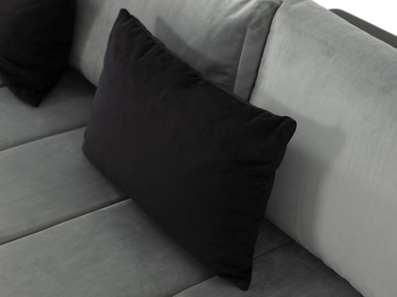 Naoma 4-sits Bäddsoffa divan höger med förvaring - grå - Möbler - Soffa - Bäddsoffa - Bäddsoffa divan