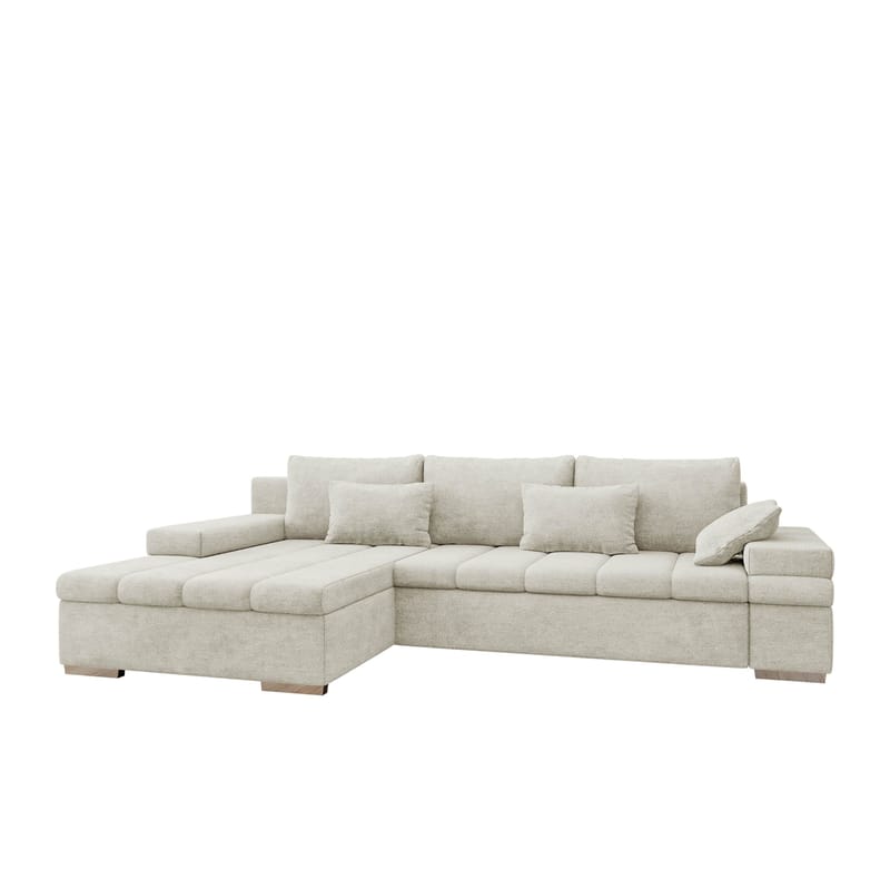 Naoma 4-sits Bäddsoffa divan vänster med förvaring, undefined