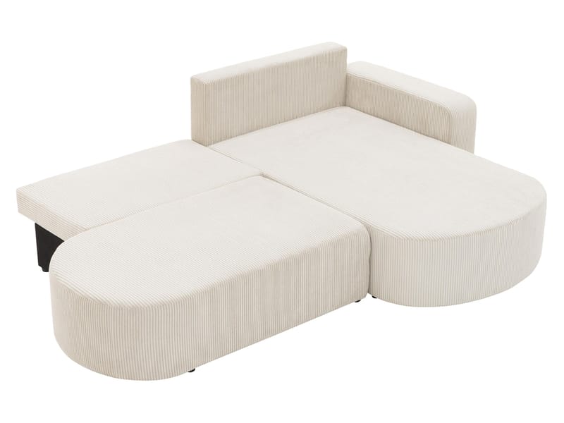 Pryda 4-sits Bäddsoffa divan vänster med förvaring - brun - Möbler - Soffa - Bäddsoffa - Bäddsoffa divan