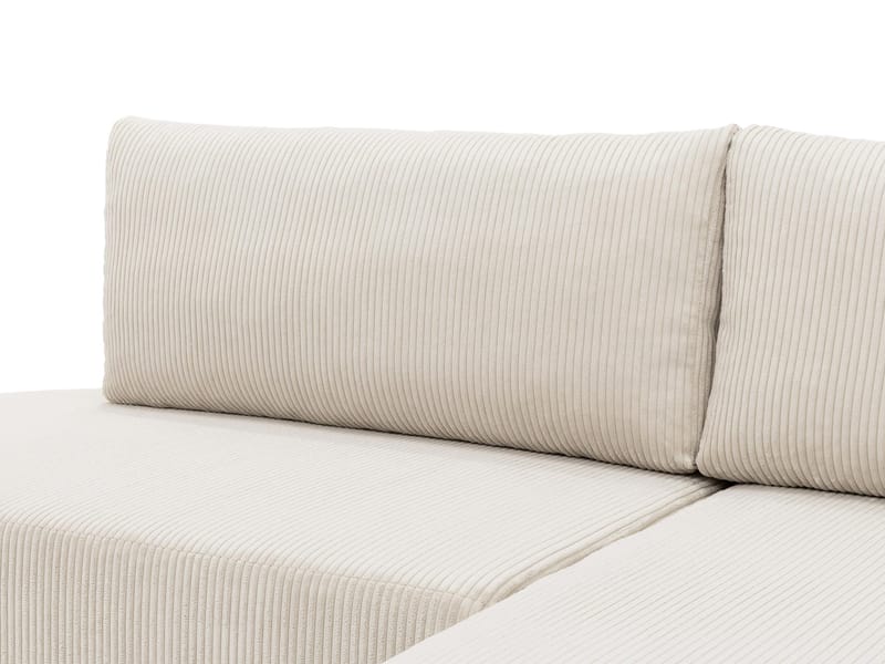 Pryda 4-sits Bäddsoffa divan vänster med förvaring - brun - Möbler - Soffa - Bäddsoffa - Bäddsoffa divan