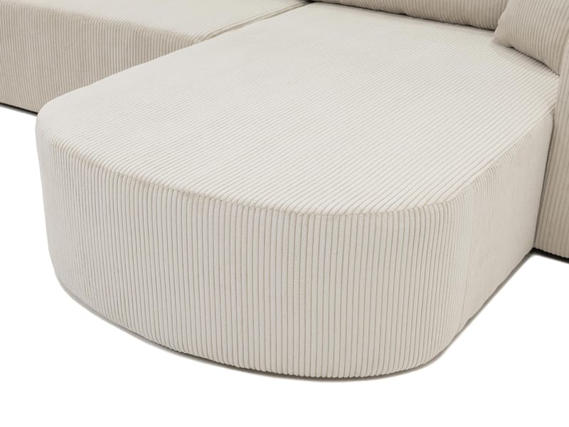 Pryda 4-sits Bäddsoffa divan vänster med förvaring - brun - Möbler - Soffa - Bäddsoffa - Bäddsoffa divan