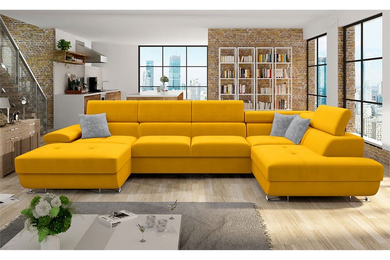 Reginia Bäddsoffa m. Divan och Schäslong - Möbler - Soffa - Bäddsoffa - Bäddsoffa divan