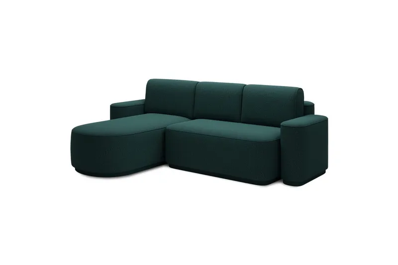 Sektionssoffa Eltap Aurumm 285x92x180 cm - Enjoy 35, Grön, Vänster - Möbler - Soffa - Bäddsoffa - Bäddsoffa divan