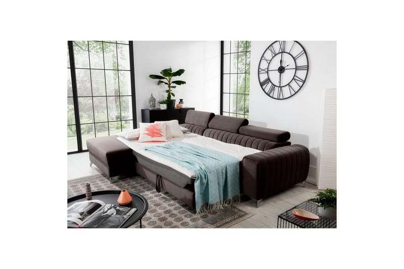 Sektionssoffa Eltap Grayson 278x205x92 cm - Velvetmat 22, Vänster - Möbler - Soffa - Bäddsoffa - Bäddsoffa divan