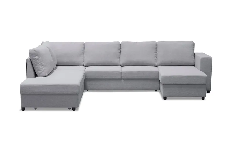 Verona U-Bäddsoffa Vänster - Ljusgrå - Möbler - Soffa - Bäddsoffa - Bäddsoffa divan