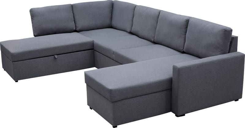 Bäddsoffa Dream U-form - Mörkgrå - Möbler - Soffa - Bäddsoffa