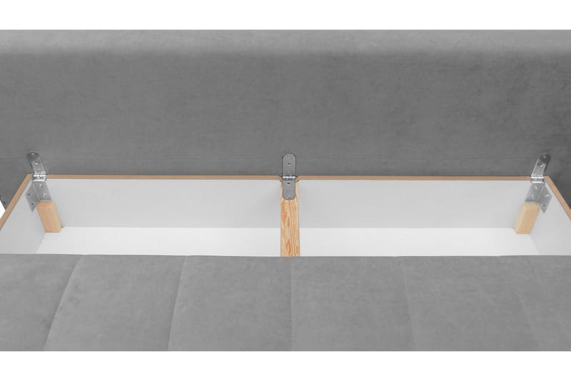 Bäddsoffa FABIO LED-belysning - Svart - Möbler - Soffa - Bäddsoffa