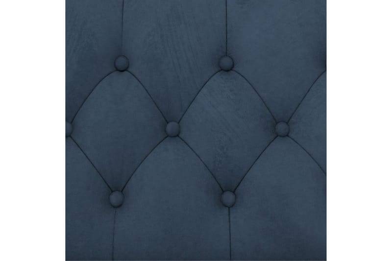 Bäddsoffa Felix 241x154x83 cm, Blå, Sammet/Trä/Metall - 241x154x83 cm, Blå, Sammet/Trä/Metall - Möbler - Soffa - Bäddsoffa