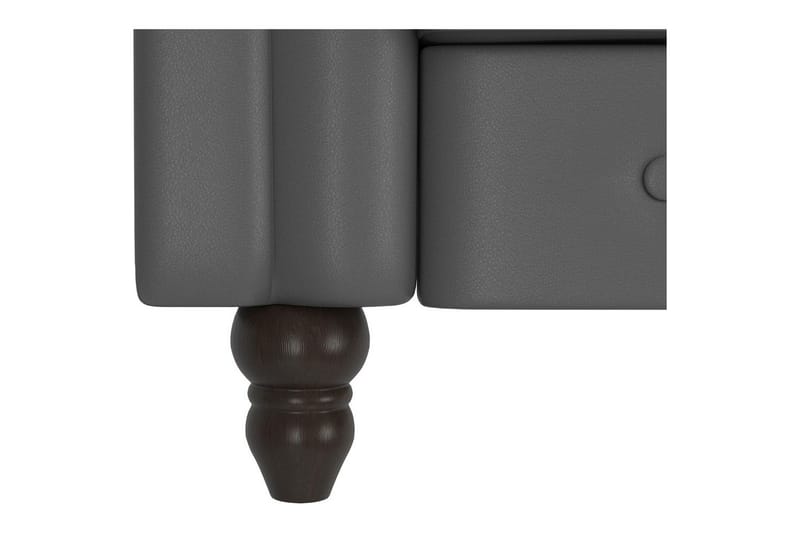 Bäddsoffa Felix 241x154x83 cm, Grå, PU/trä/metall - 241x154x83 cm, Grå, PU/trä/metall - Möbler - Soffa - Bäddsoffa