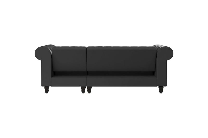 Bäddsoffa Felix 241x154x83 cm, Grå, PU/trä/metall - 241x154x83 cm, Grå, PU/trä/metall - Möbler - Soffa - Bäddsoffa